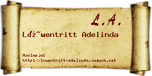 Löwentritt Adelinda névjegykártya